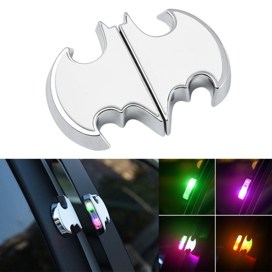 2 PCS Car LED Door Warning Lights Anti-collision Door Opening Lamp Flashing Lights (Silver) - Warning Lights by buy2fix | Online Shopping UK | buy2fix