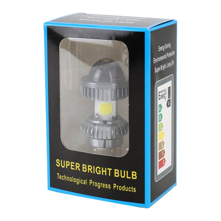 BA20D DC9-18V / 4.7W (H)2.2W(L) / 6000K / 500LM Motorcycle LED Headlight with COB Lamp Beads by buy2fix