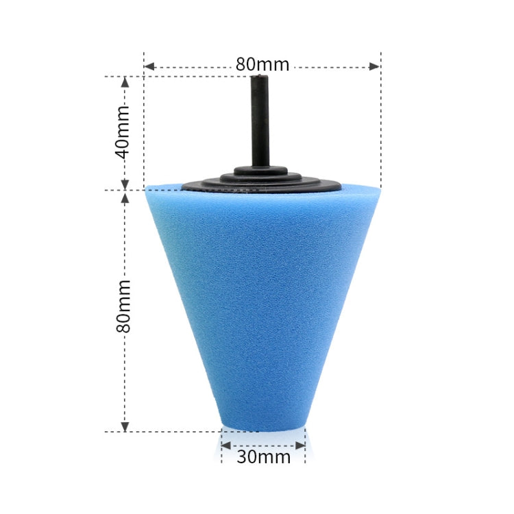 5 in 1 3 inch Car Polishing Disc Set Wheel Rim Polishing Waxing Sponge by buy2fix