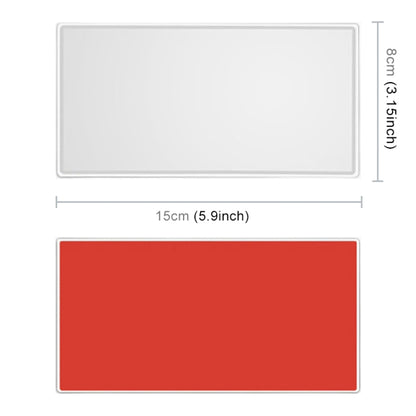 Portable Car Sunshade Makeup Mirror Stainless Steel Vanity Mirror, Size: 150 x 80mm by buy2fix