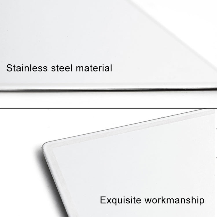 Portable Car Sunshade Makeup Mirror Stainless Steel Vanity Mirror, Size: 150 x 80mm by buy2fix