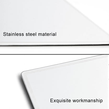 Portable Car Sunshade Makeup Mirror Stainless Steel Vanity Mirror, Size: 150 x 80mm by buy2fix