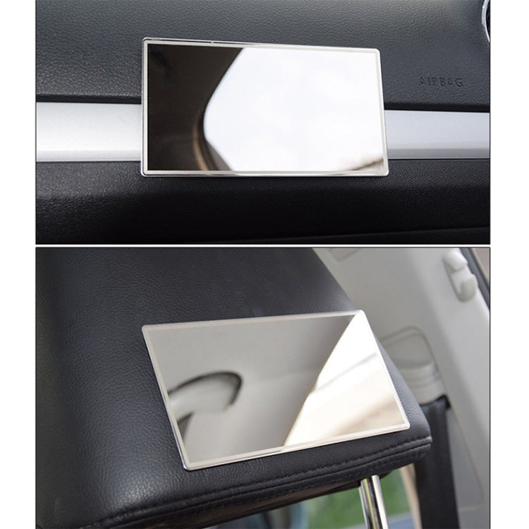 Portable Car Sunshade Makeup Mirror Stainless Steel Vanity Mirror, Size: 150 x 80mm by buy2fix