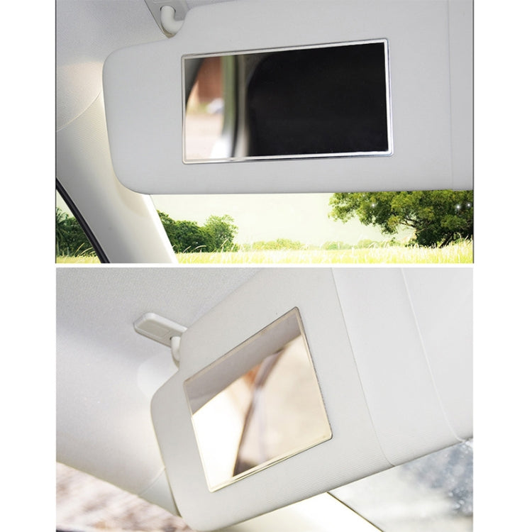 Portable Car Sunshade Makeup Mirror Stainless Steel Vanity Mirror, Size: 150 x 80mm by buy2fix