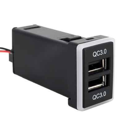 Car QC3.0 Fast Charge USB Interface Modification Charger for Toyota, Fuse to Take Power(Ice Blue Light) - DIY Modified Charger by buy2fix | Online Shopping UK | buy2fix