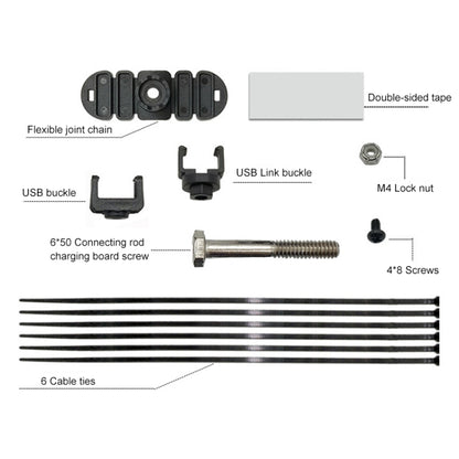 Quick Charging Waterproof Motorcycle USB Phone Charger Adapter, Cable Length: 2.27m by buy2fix