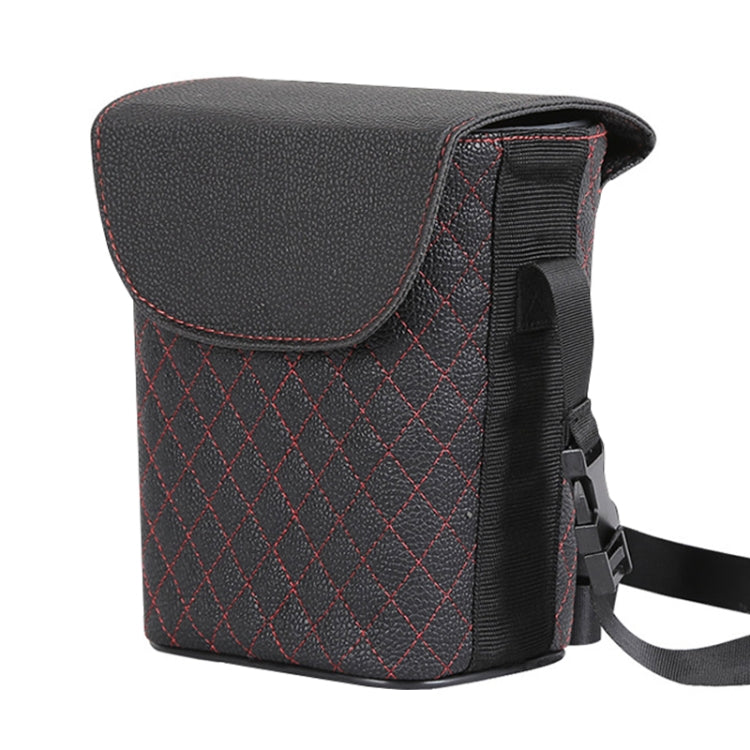 Car Back Seat Hook Garbage Can Car Storage Box (Black) by buy2fix