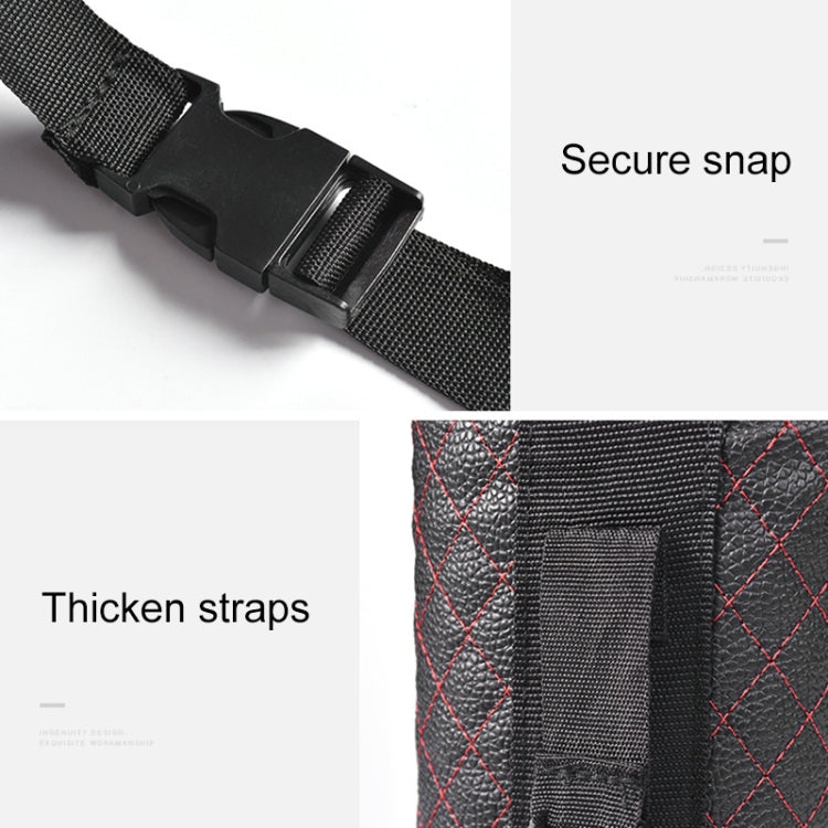 Car Back Seat Hook Garbage Can Car Storage Box (Beige) by buy2fix