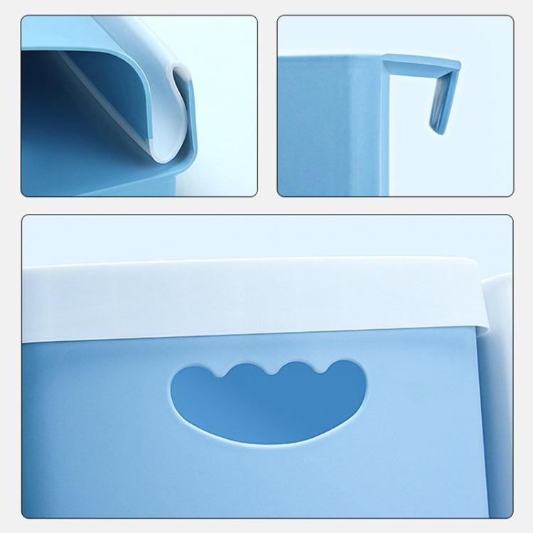 Car Folding Trash Can Household Kitchen Wall-mounted Ashbin(Grey) by buy2fix