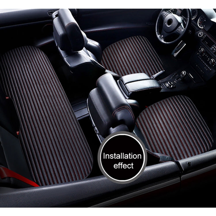 3 in 1 Car Seat Cushion Free Binding Half Inclusive Seat Mat Set (Coffee) by buy2fix