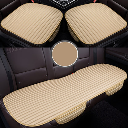 3 in 1 Car Seat Cushion Free Binding Half Inclusive Seat Mat Set (Beige) by buy2fix
