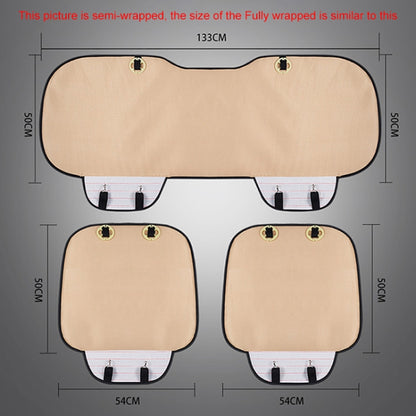 3 in 1 Car Seat Cushion Free Binding All Inclusive Seat Mat Set (Coffee) by buy2fix