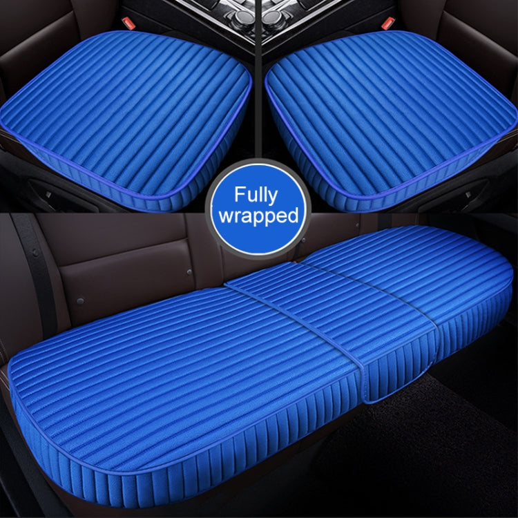 3 in 1 Car Seat Cushion Free Binding All Inclusive Seat Mat Set (Blue) by buy2fix