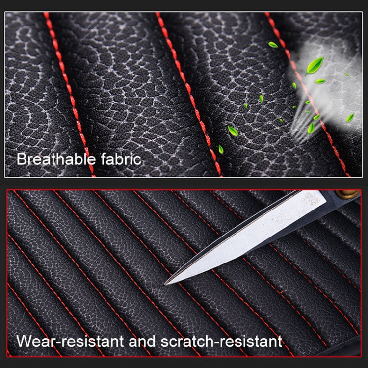 3 in 1 Car Seat Cushion Free Binding All Inclusive Seat Mat Set (Red) by buy2fix