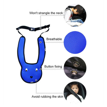 Car Child Rabbit Double Shoulder Seat Belt Adjuster (Red) by buy2fix