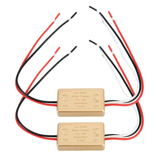 2 PCS LF-100C Car Brake Light Strobe - Car Light Accessories by buy2fix | Online Shopping UK | buy2fix