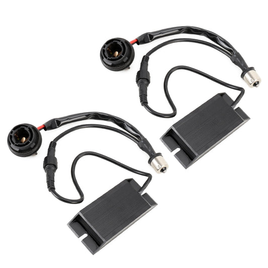 2 PCS 1156 / BAU15S DC12V 50W 6 Ohms Turn Signal / Reversing Light / Brake Light Split Dual Resistance Decoder - Headlight Ballast by buy2fix | Online Shopping UK | buy2fix
