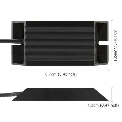2 PCS 1156 / BAU15S DC12V 50W 6 Ohms Turn Signal / Reversing Light / Brake Light Split Dual Resistance Decoder - Headlight Ballast by buy2fix | Online Shopping UK | buy2fix