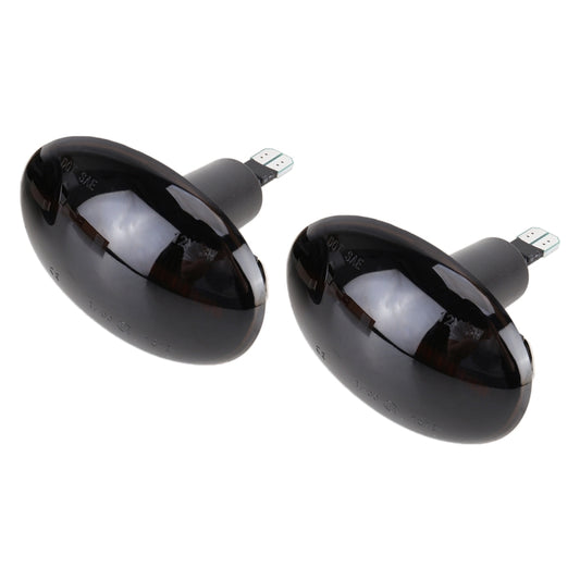 2 PCS DC12V / 3W Car LED Dynamic Blinker Side Lights Flowing Water Turn Signal Light for BMW Mini Cooper, Amber Light(Black) - Arrow Turn Lights by buy2fix | Online Shopping UK | buy2fix
