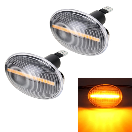 2 PCS DC12V / 3W Car LED Dynamic Blinker Side Lights Flowing Water Turn Signal Light for BMW Mini Cooper, Amber Light(Transparent) - Arrow Turn Lights by buy2fix | Online Shopping UK | buy2fix
