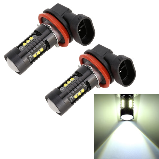 2 PCS H11 / H8 DC12V 4.3W 6000K 500LM Car Fog Lights with 12LEDs SMD-2525 - Fog / Driving Lights by buy2fix | Online Shopping UK | buy2fix