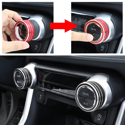 2 PCS Car Aluminum Alloy Air Conditioner Knob Case for Toyota RAV4 / Wildlander (Black) by buy2fix