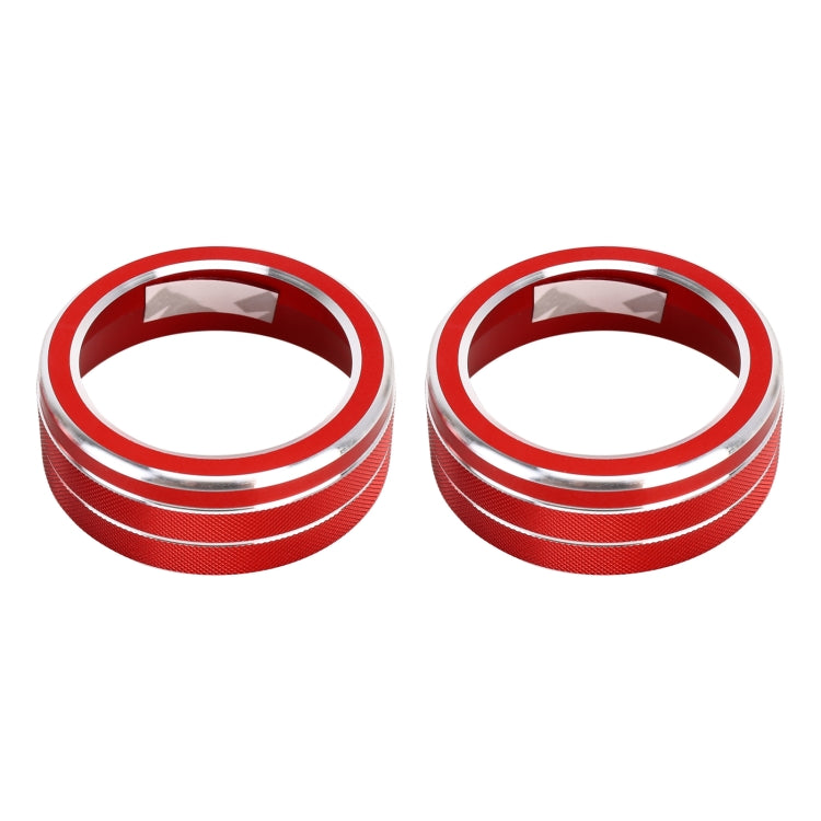 2 PCS Car Aluminum Alloy Air Conditioner Knob Case for Toyota RAV4 / Wildlander (Red) by buy2fix