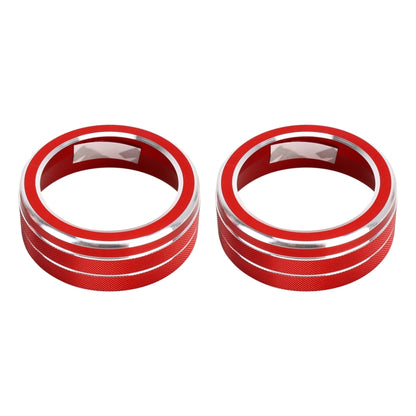 2 PCS Car Aluminum Alloy Air Conditioner Knob Case for Toyota RAV4 / Wildlander (Red) by buy2fix