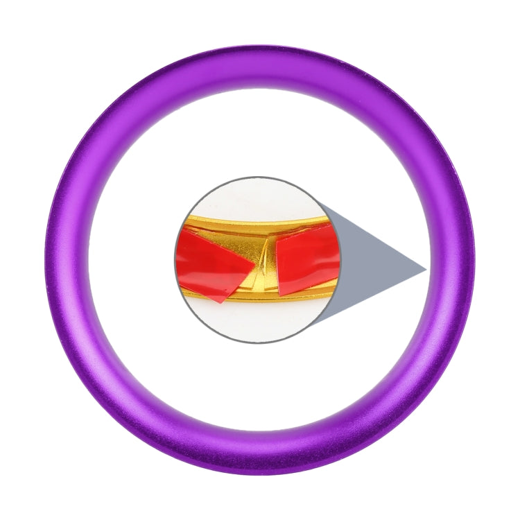 8 PCS Car Aluminum Alloy Air Conditioner Knob Case and Base for Honda XR-V (Purple) by buy2fix