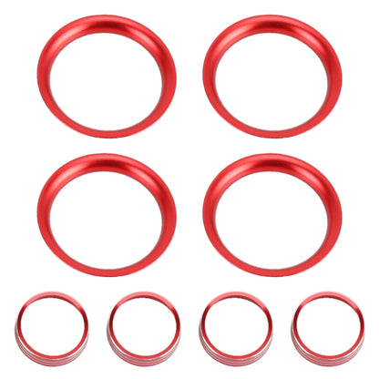 8 PCS Car Aluminum Alloy Air Conditioner Knob Case and Base for Honda XR-V (Red) by buy2fix