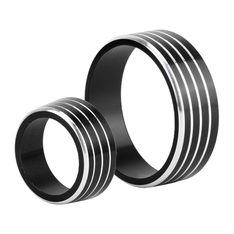 3 PCS Car Aluminum Alloy Air Conditioner Knob Case for Honda VEZEL / XR-V / Fit / GIENIA / City(Black) by buy2fix