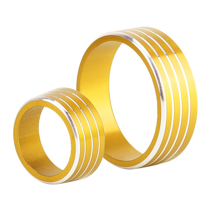 3 PCS Car Aluminum Alloy Air Conditioner Knob Case for Honda VEZEL / XR-V / Fit / GIENIA / City(Gold) by buy2fix