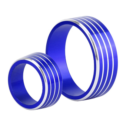 3 PCS Car Aluminum Alloy Air Conditioner Knob Case for Honda VEZEL / XR-V / Fit / GIENIA / City(Blue) by buy2fix