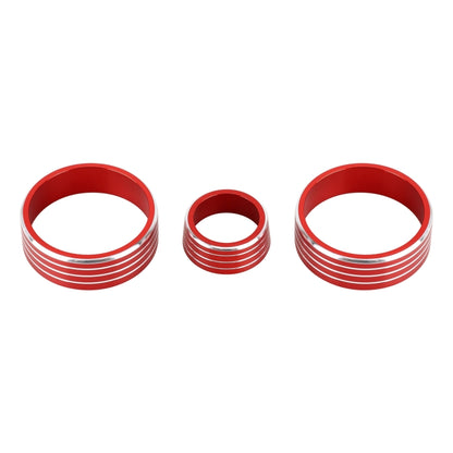 3 PCS Car Aluminum Alloy Air Conditioner Knob Case for Honda VEZEL / XR-V / Fit / GIENIA / City(Red) by buy2fix