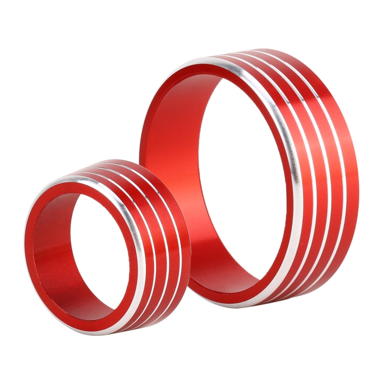 3 PCS Car Aluminum Alloy Air Conditioner Knob Case for Honda VEZEL / XR-V / Fit / GIENIA / City(Red) by buy2fix