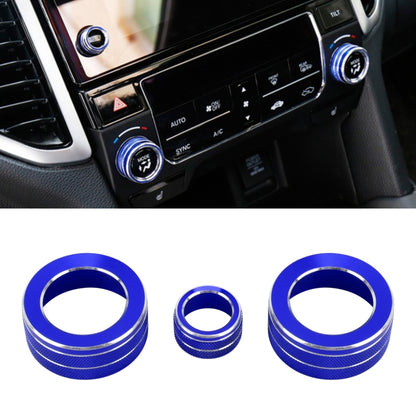 3 PCS Car Metal Air Conditioner Knob Case for Honda AVANCIER / URV (Blue) by buy2fix