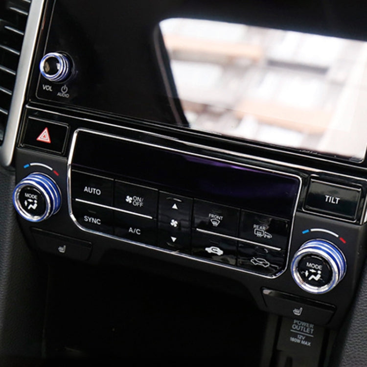 3 PCS Car Metal Air Conditioner Knob Case for Honda AVANCIER / URV (Blue) by buy2fix