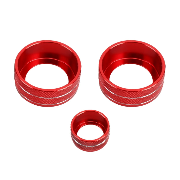 3 PCS Car Metal Air Conditioner Knob Case for Honda AVANCIER / URV (Red) by buy2fix