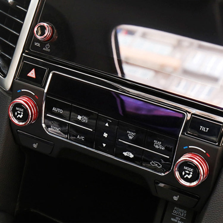 3 PCS Car Metal Air Conditioner Knob Case for Honda AVANCIER / URV (Red) by buy2fix