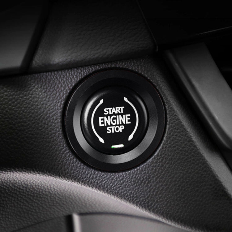 Car Engine Start Key Push Button Ring Trim Metal Sticker Decoration for Cadillac CT5 CT4 XT4 XT6 / Chevrolet Silverado (Black) by buy2fix
