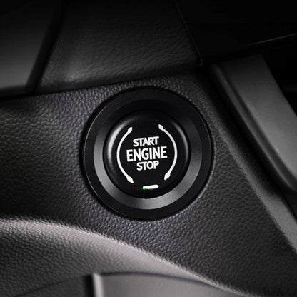 Car Engine Start Key Push Button Ring Trim Metal Sticker Decoration for Cadillac CT5 CT4 XT4 XT6 / Chevrolet Silverado (Black) by buy2fix