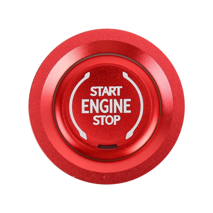 Car Engine Start Key Push Button Ring Trim Metal Sticker Decoration for Cadillac CT5 CT4 XT4 XT6 / Chevrolet Silverado (Red) by buy2fix