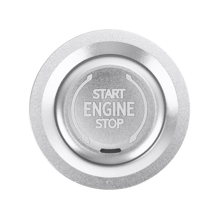 Car Engine Start Key Push Button Ring Trim Metal Sticker Decoration for Cadillac CT5 CT4 XT4 XT6 / Chevrolet Silverado (Silver) by buy2fix