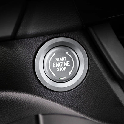 Car Engine Start Key Push Button Ring Trim Metal Sticker Decoration for Cadillac CT5 CT4 XT4 XT6 / Chevrolet Silverado (Silver) by buy2fix