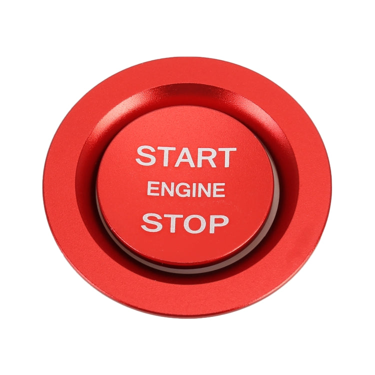 Car Engine Start Key Push Button Ring Trim Metal Sticker Decoration for Land Rover/Jaguar (Red) by buy2fix