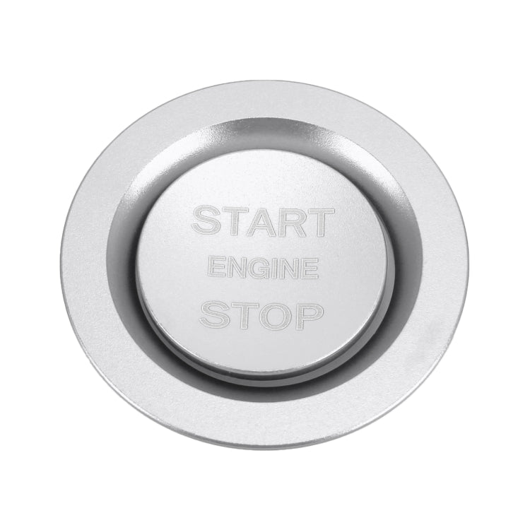 Car Engine Start Key Push Button Ring Trim Metal Sticker Decoration for Land Rover/Jaguar (Silver) by buy2fix