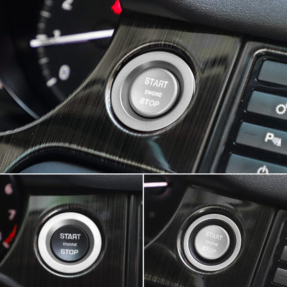 Car Engine Start Key Push Button Ring Trim Metal Sticker Decoration for Land Rover/Jaguar (Silver) by buy2fix