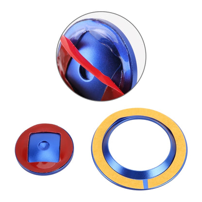 Car Engine Start Key Push Button Ring Trim Metal Sticker Decoration for Land Rover/Jaguar (Red) by buy2fix
