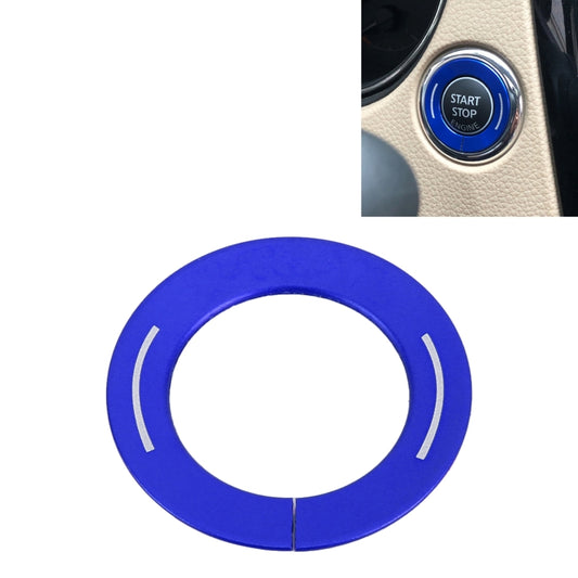 Car Engine Start Key Push Button Ring Trim Metal Sticker Decoration for Nissan X-TRAIL (Blue) by buy2fix
