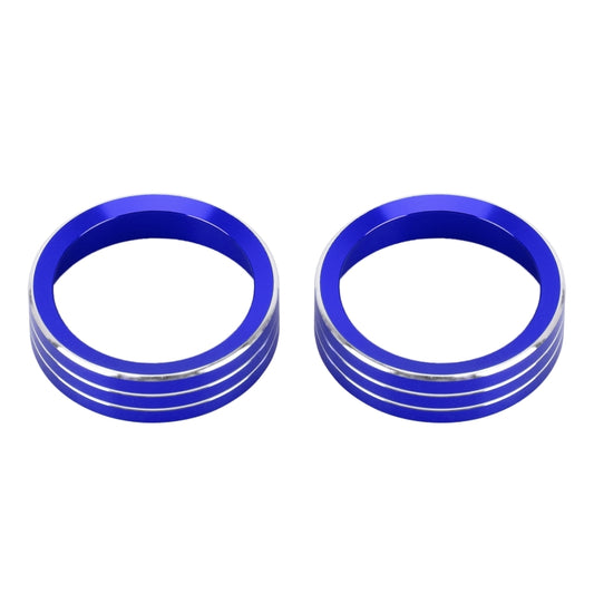 2 PCS Car Metal Air Conditioner Knob Case for Nissan X-TRAIL (Blue) by buy2fix